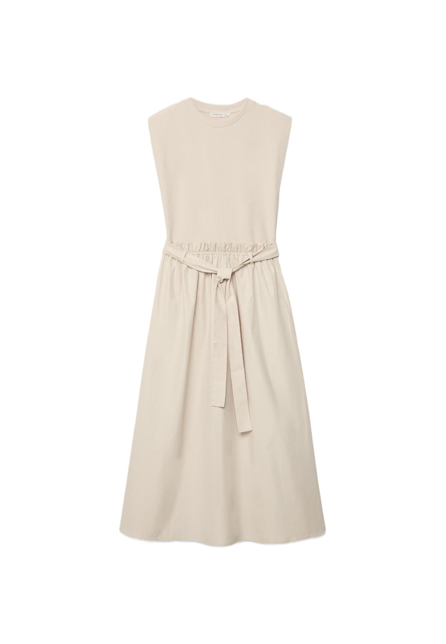 İki malzemeli midi elbise - Görsel 10