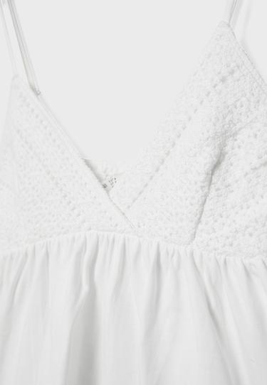 Crochet strappy top — White 8