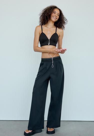 Cropped corset top — Black 2