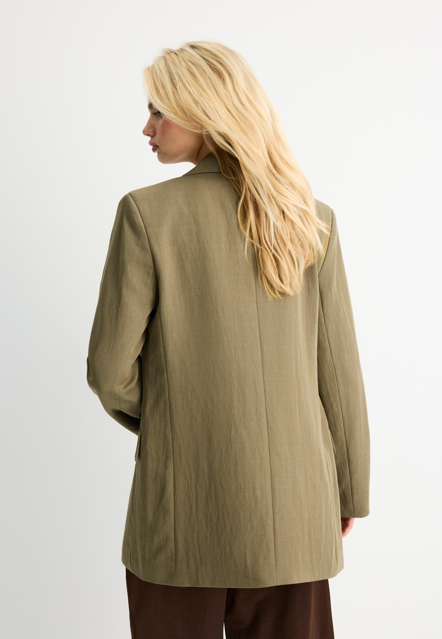 Basic rustic blazer — Olive green