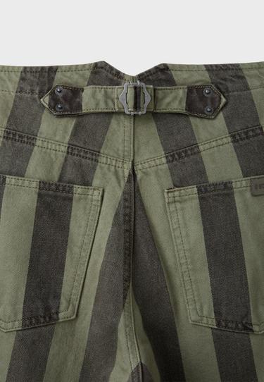 Barrel fit jeans with adjuster — Khaki 8