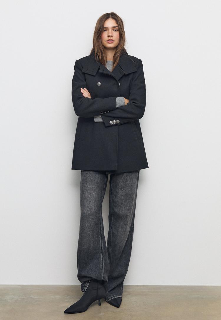 abrigo doble botonadura