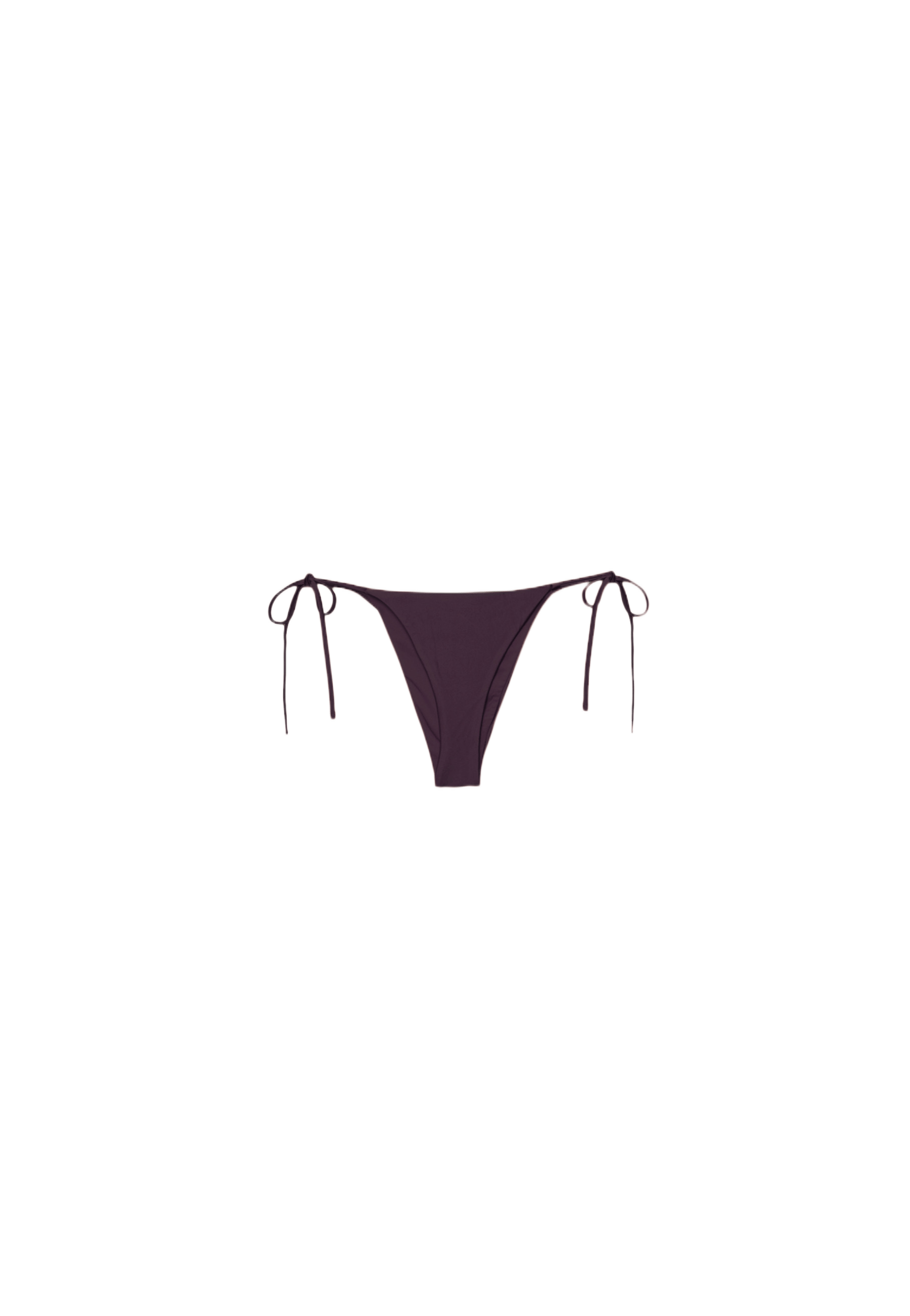 Sateen Brazilian bikini bottoms — Purple