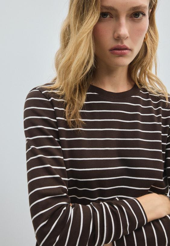 gestreept tshirt met lange mouw