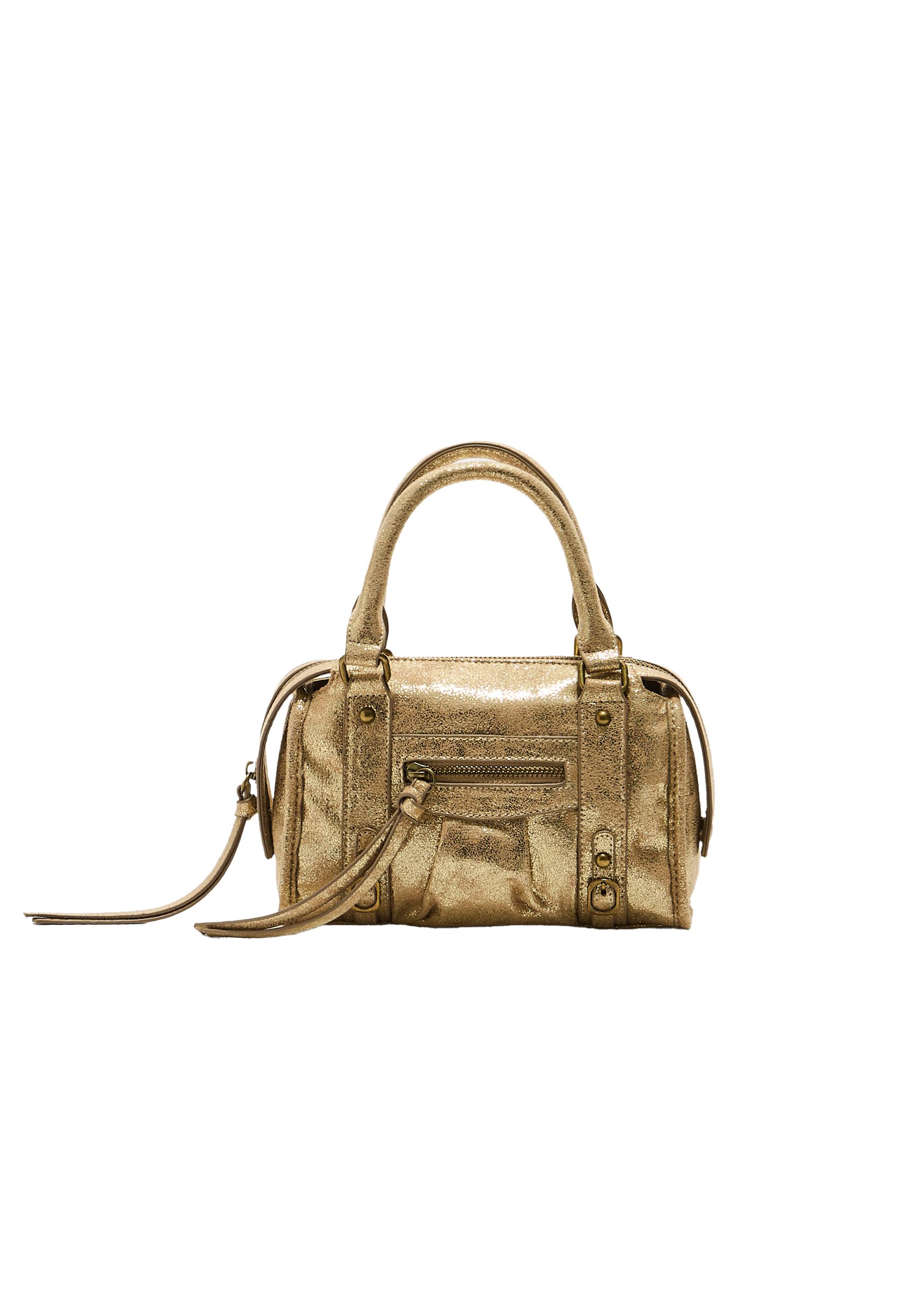 Crossbody bowling bag with zip - Women's fashion