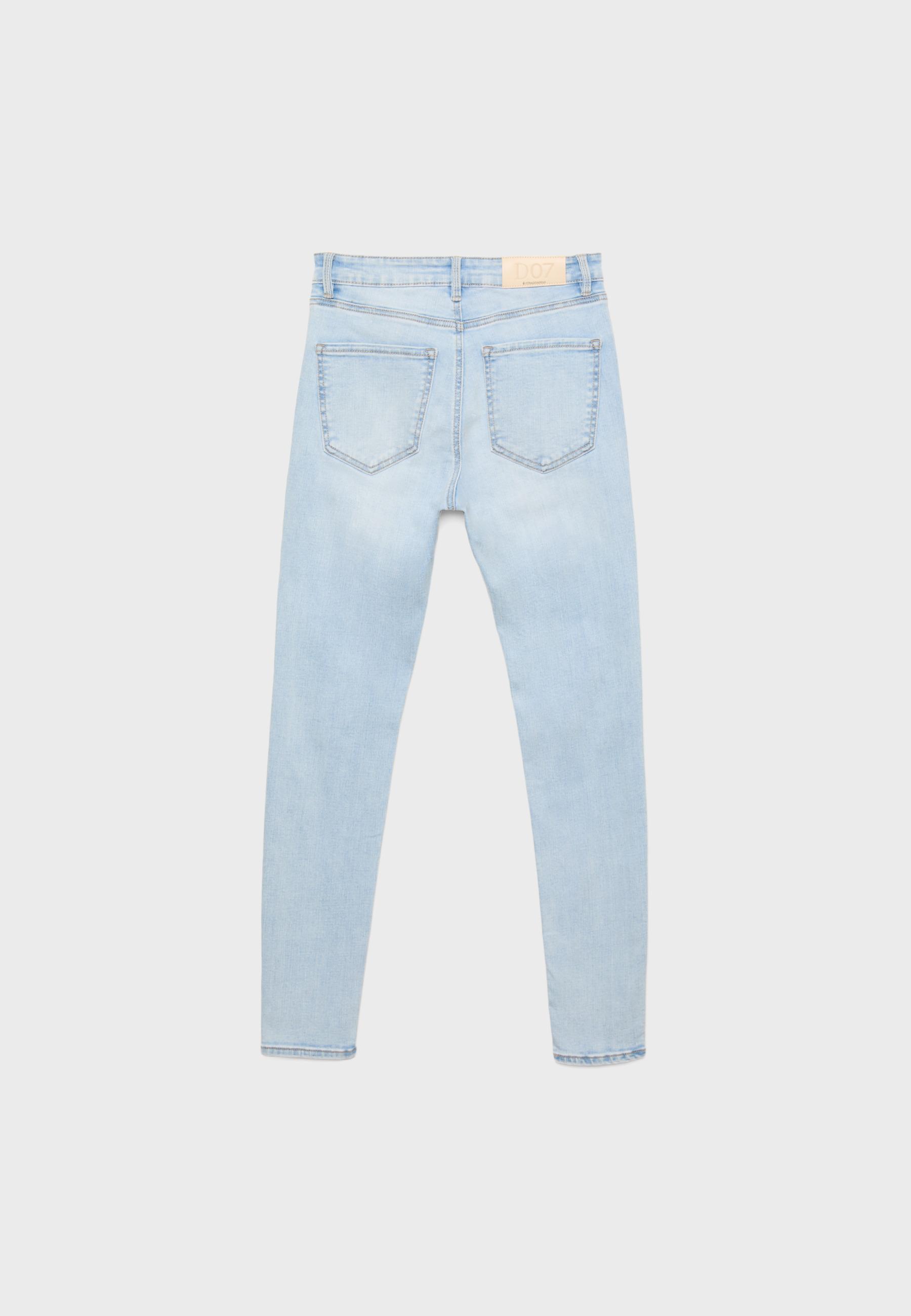D07 high-waist jeans — LIGHT BLEACH
