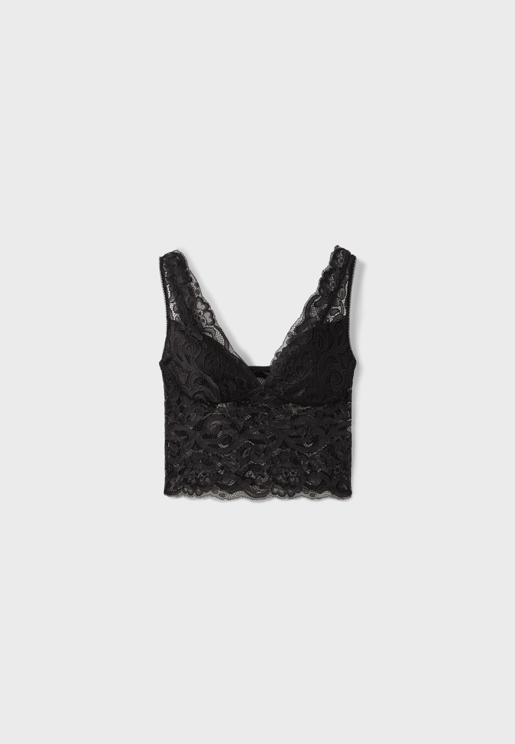 Lace top — Black