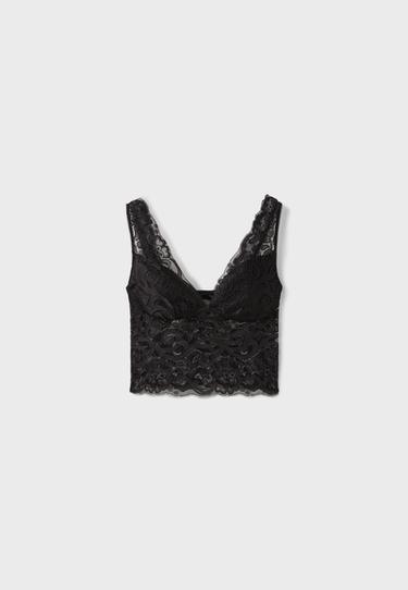 Lace top — Black 7