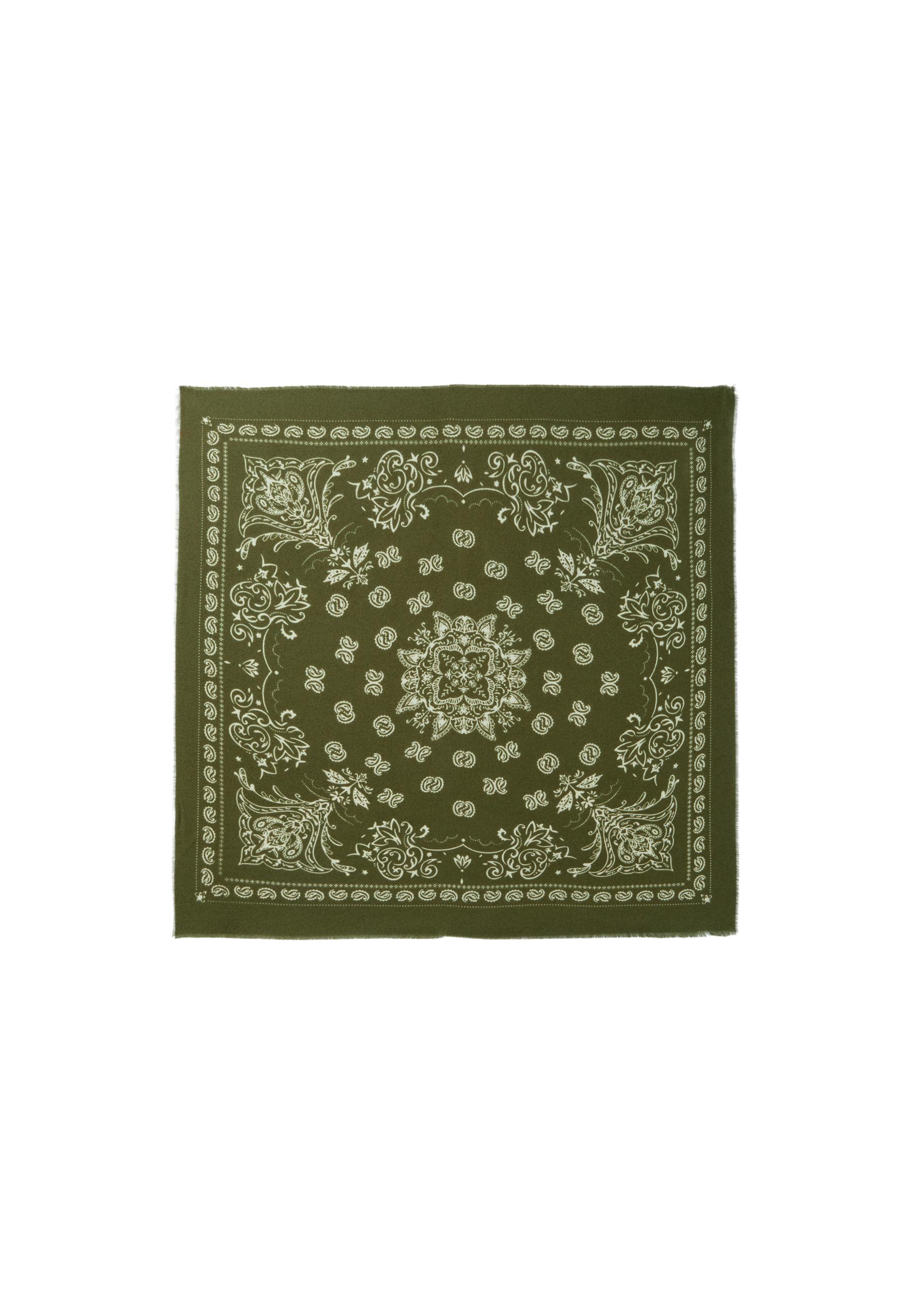 Cashmere-effect scarf — Khaki