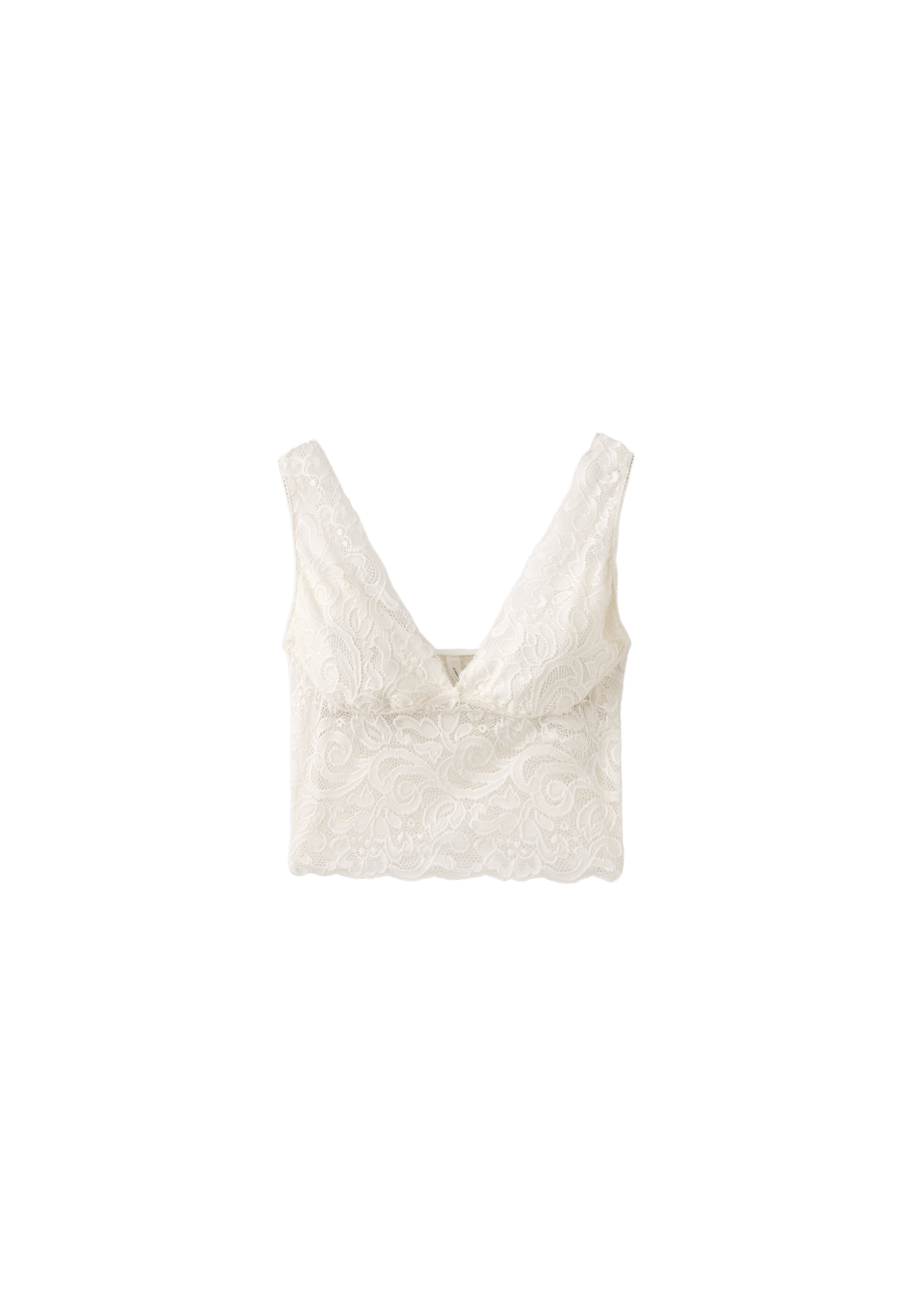 Lace top — Ecru
