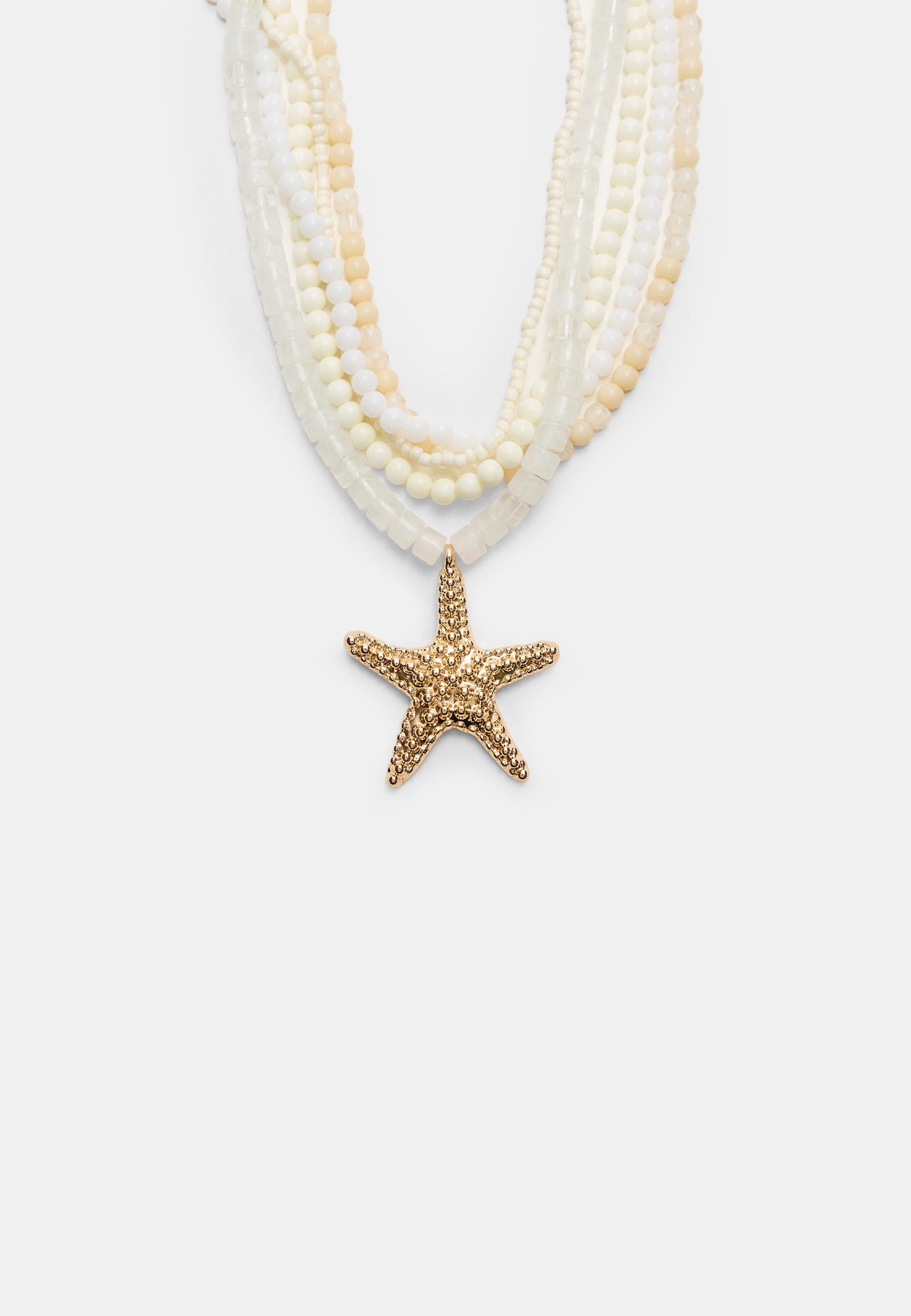 VVV☆PASTEL STAR MIX BEADS NECKLACE Pastel Star Mix Beads Necklace - VVV | 60% - Asian Fashion