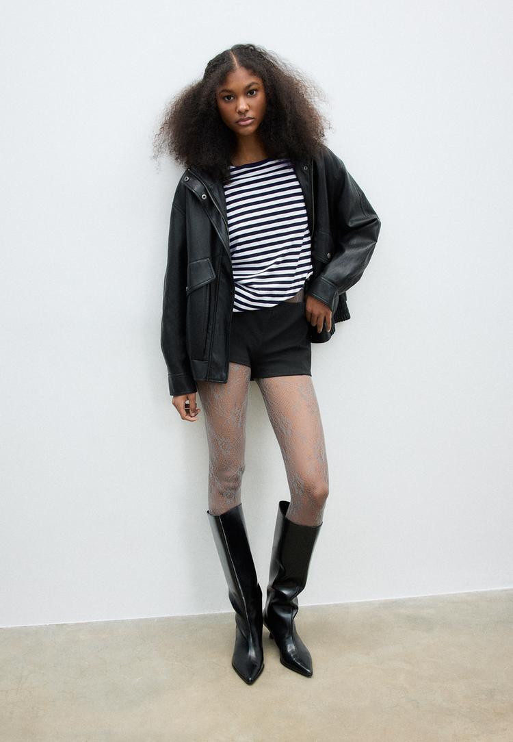 basic regular fit striped round neck tshirt