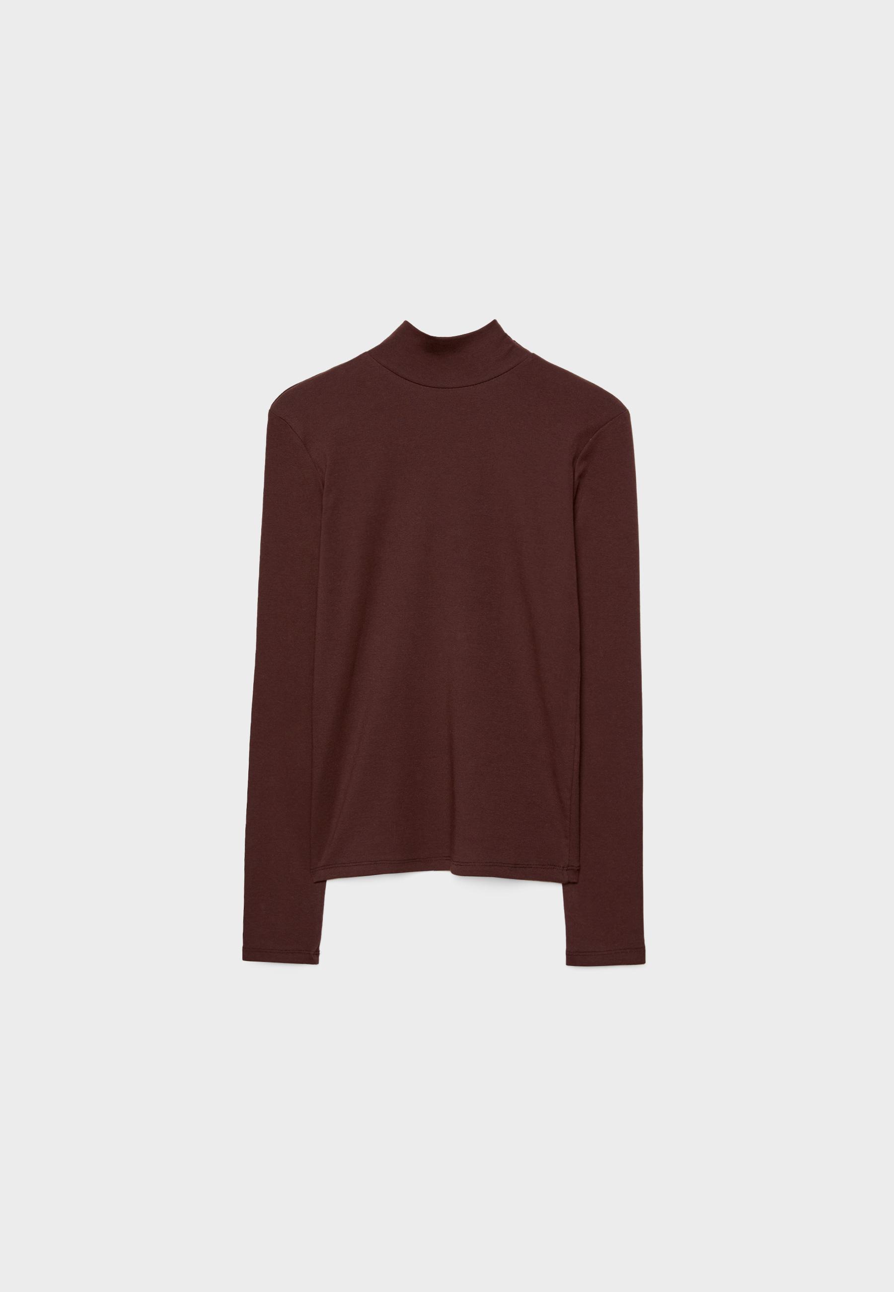 High neck T-shirt - Women's fashion | Stradivarius Canada