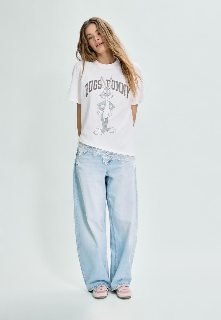t shirt bugs bunny en dentelle