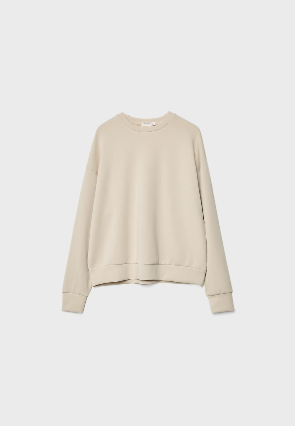 YUMUŞAK DOKULU BASIC SWEATSHIRT