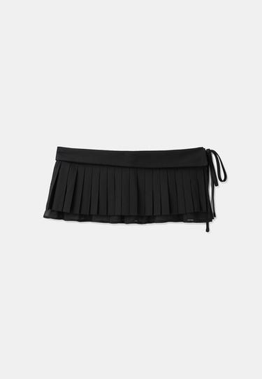 Pleated skirt belt — Black 1