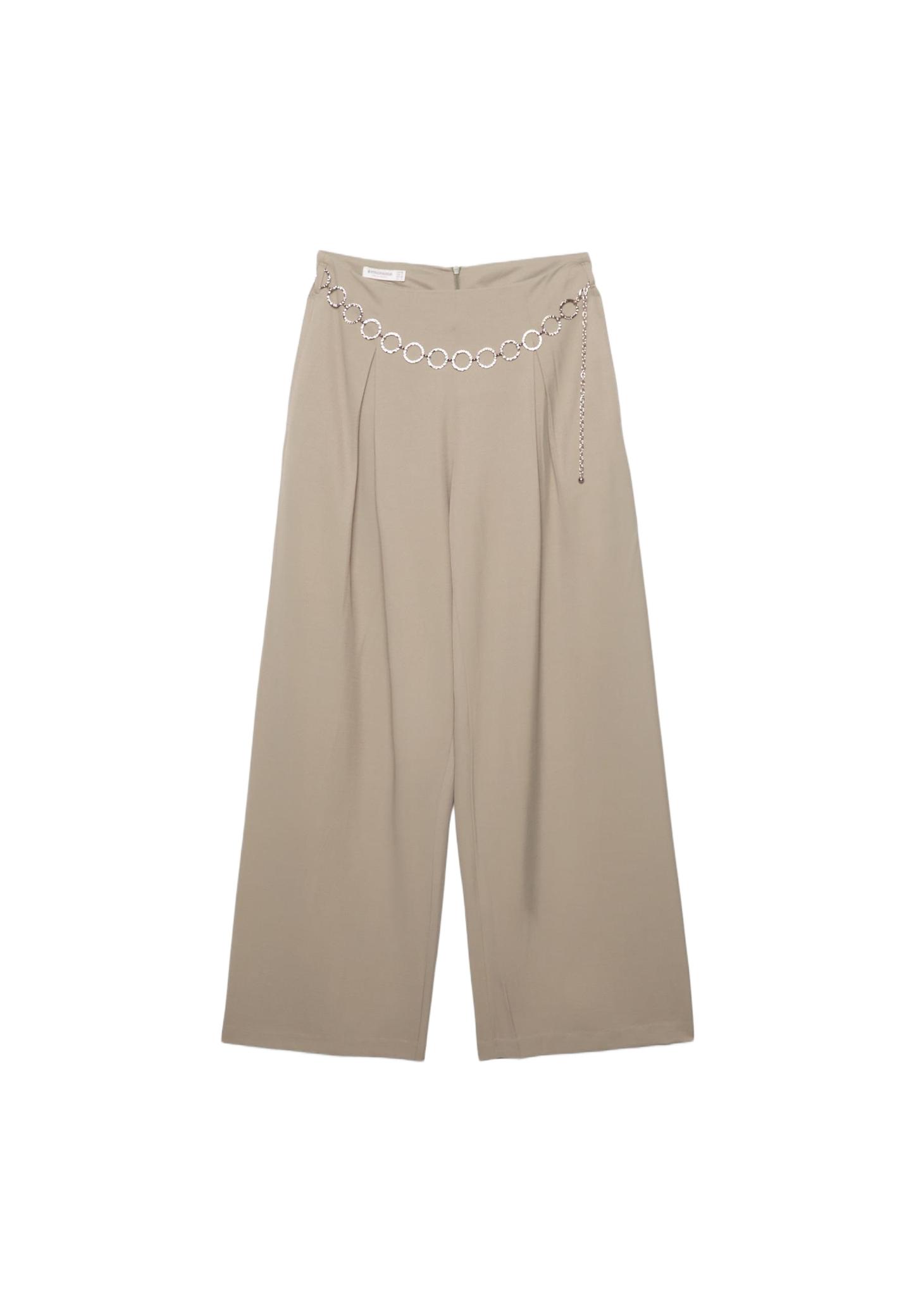 Zincirli pensli liyosel pantolon - Görsel 9