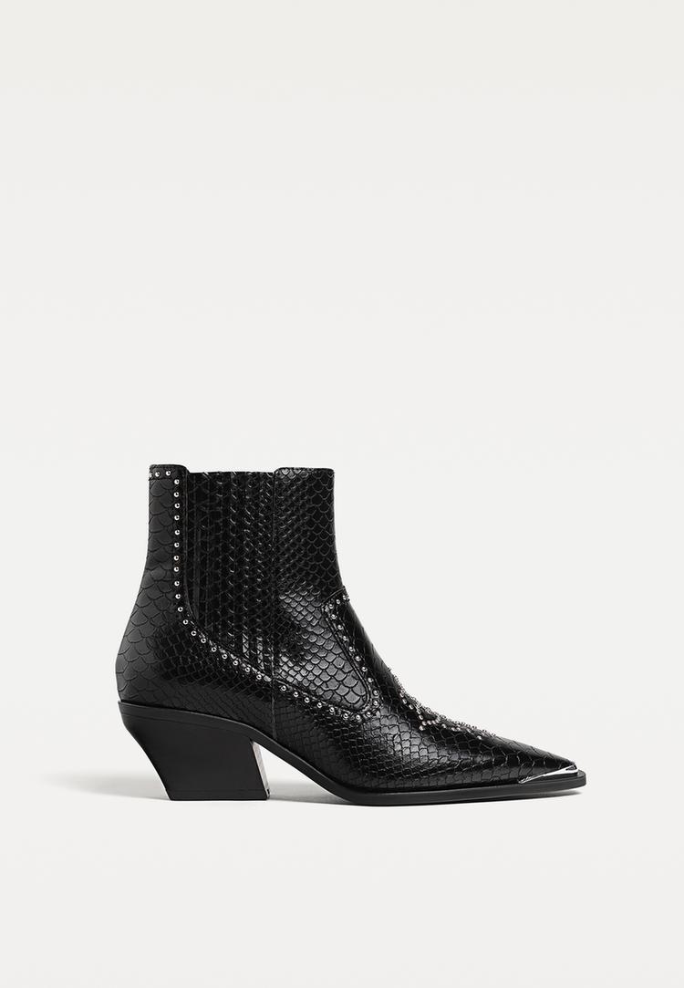 botines cowboy tachas