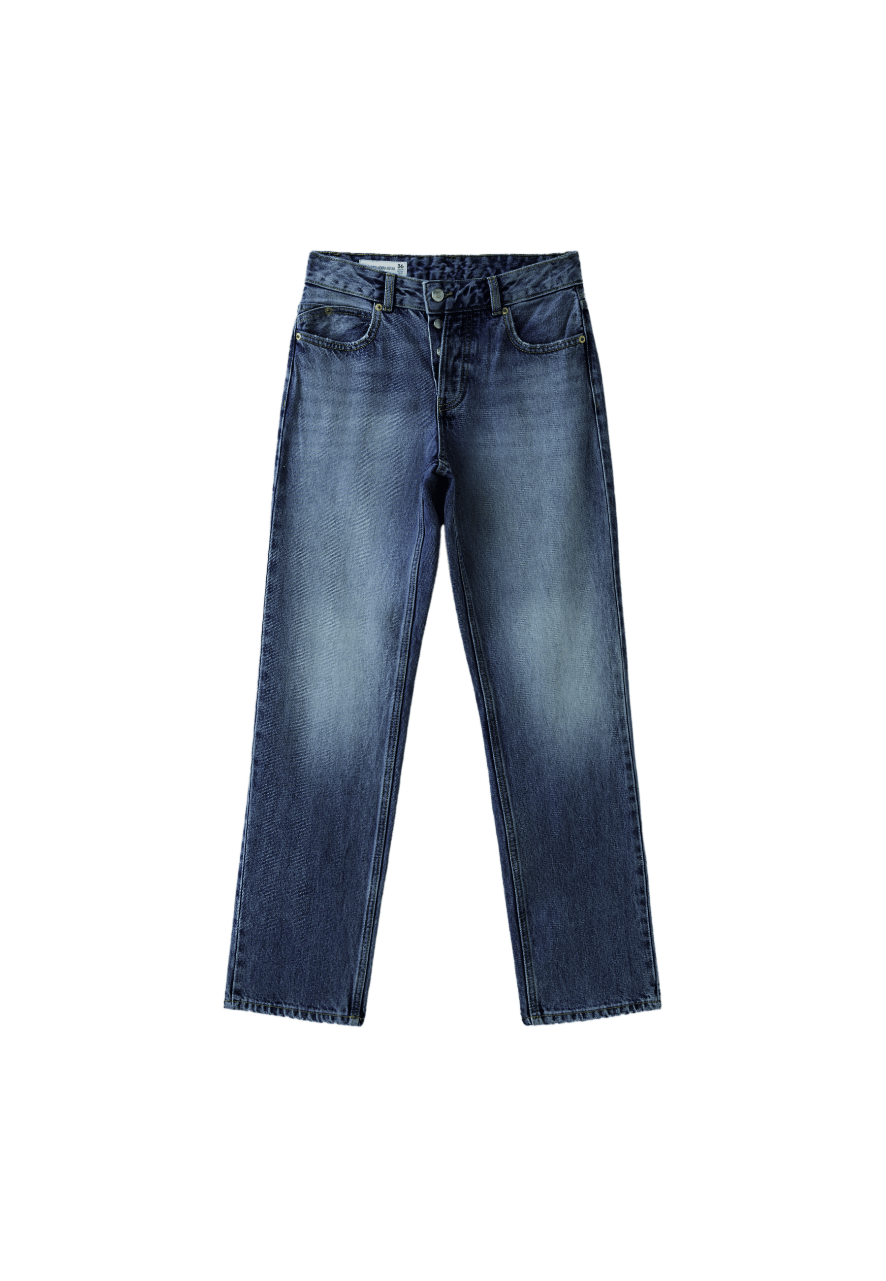 Slim straight fit jeans — MEDIUM DENIM WASH