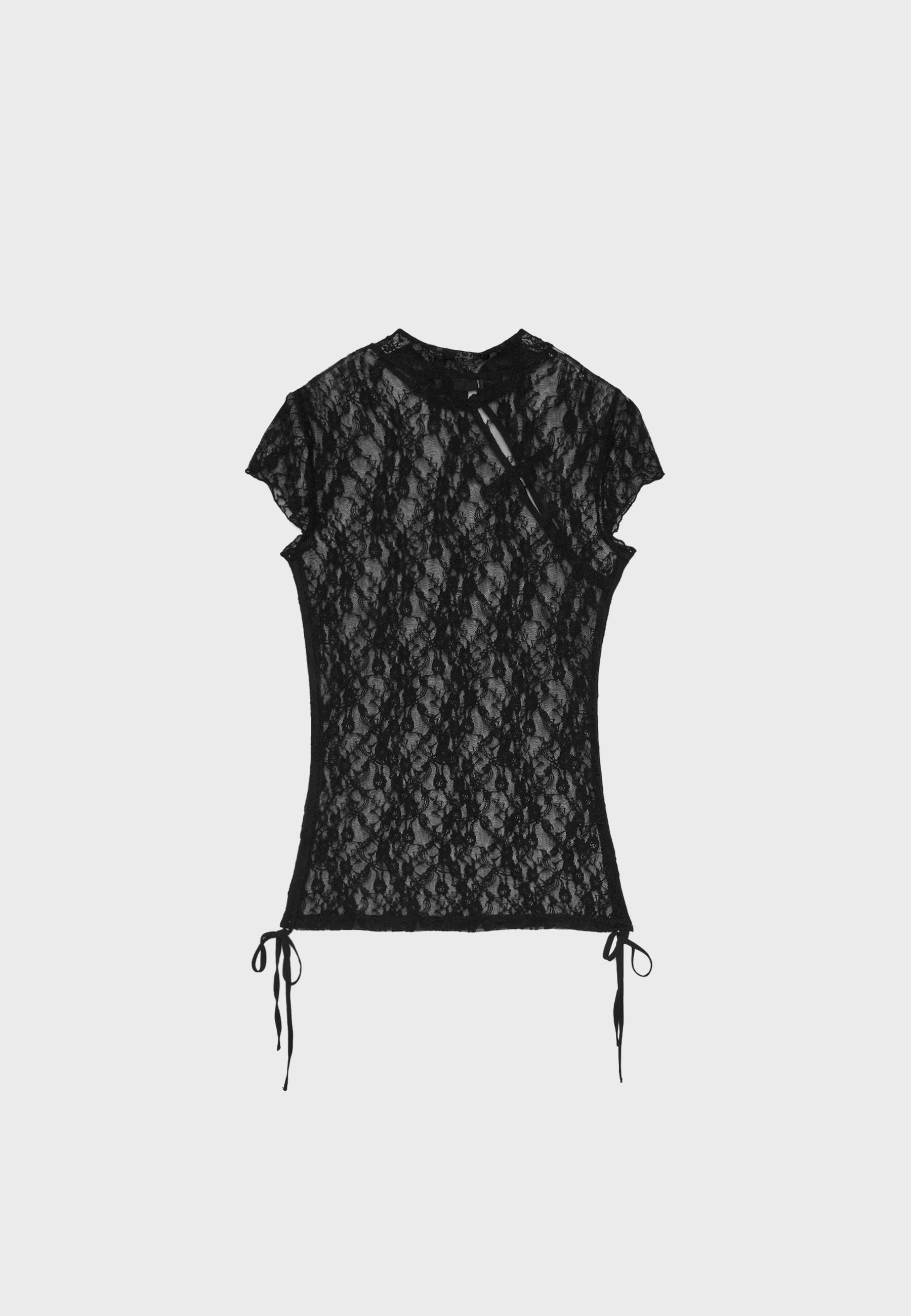 Qipao tarzı kısa kollu tişört - Görsel 8