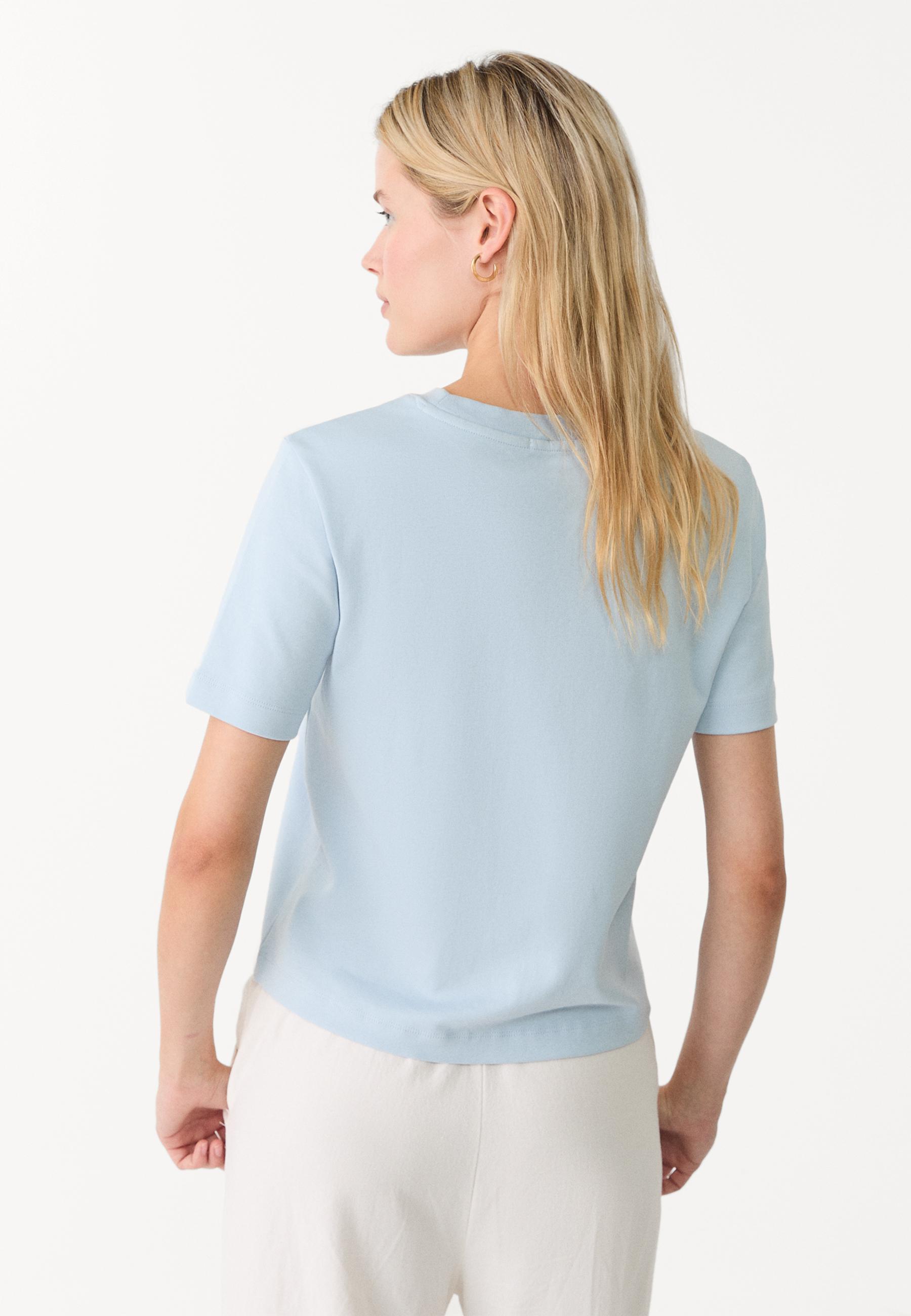 B01 Heavyweight regular fit basic T-shirt — Sky blue