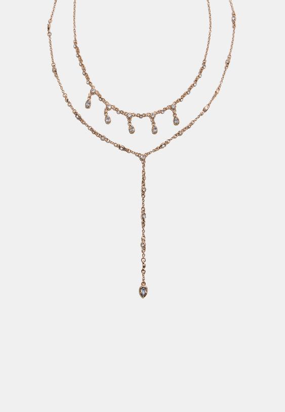 collier lariat a brillants