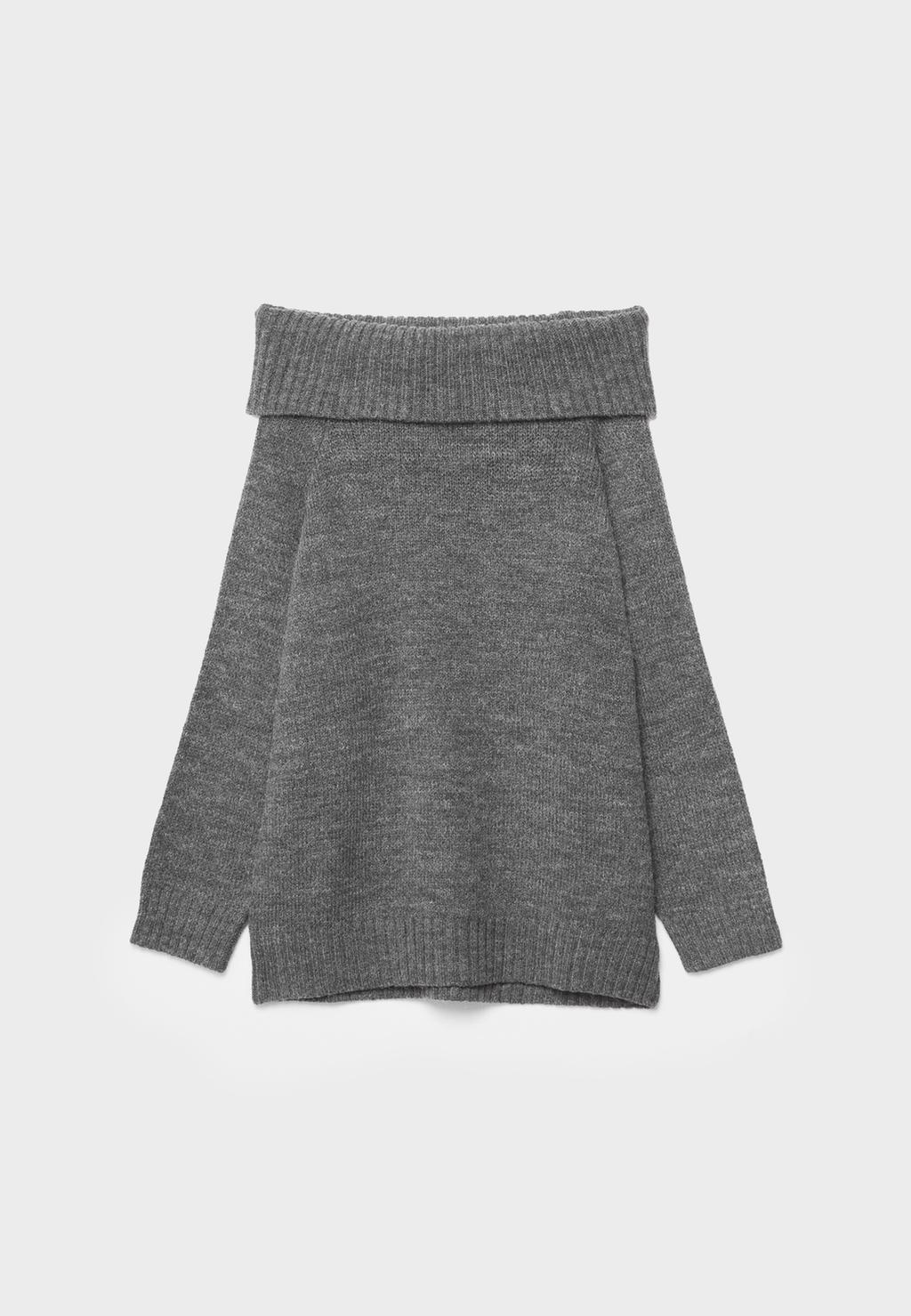 Maglia in maglia con spalle scoperte