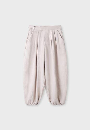 Sarouel trousers with buckle — Ecru 7
