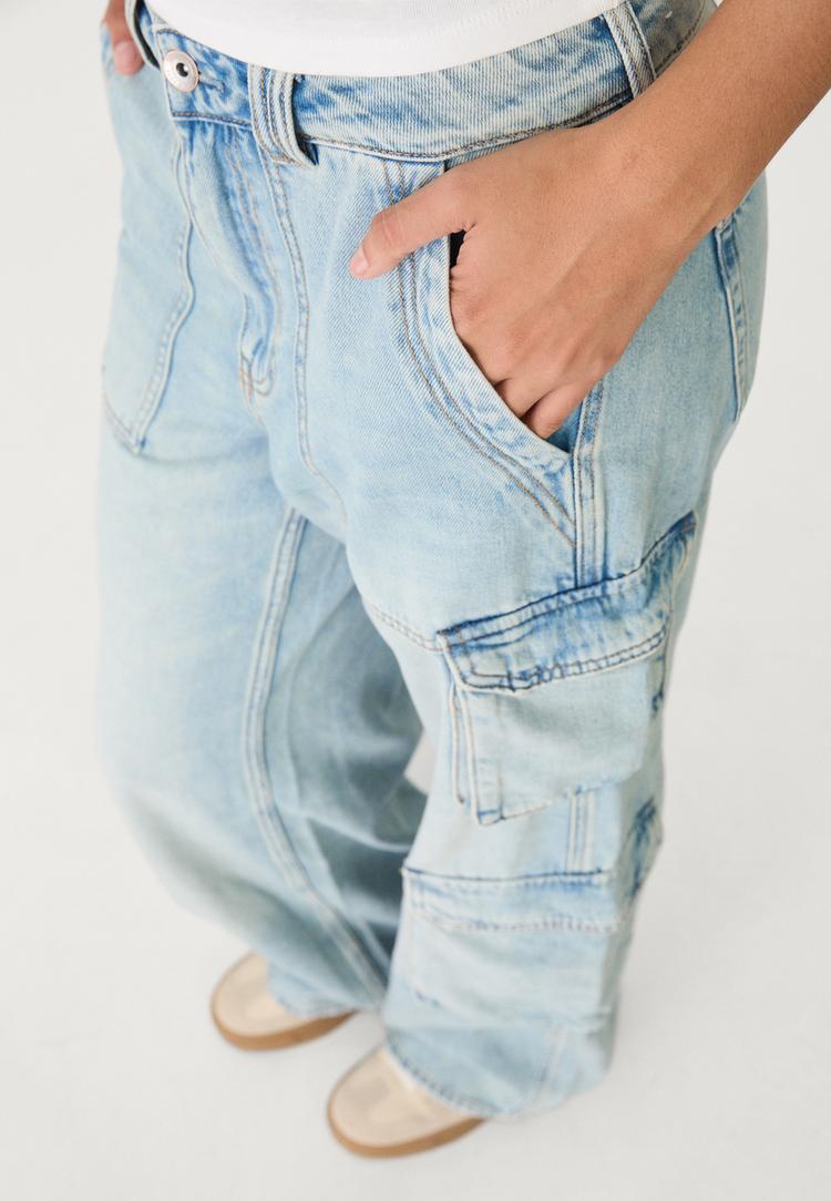 jeans cargo multitasche