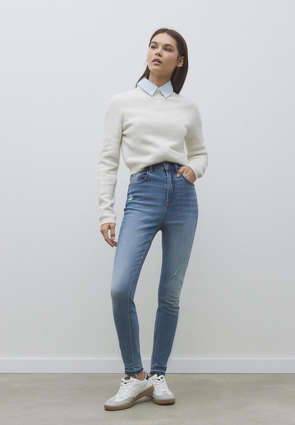 Jean D09 skinny taille très haute