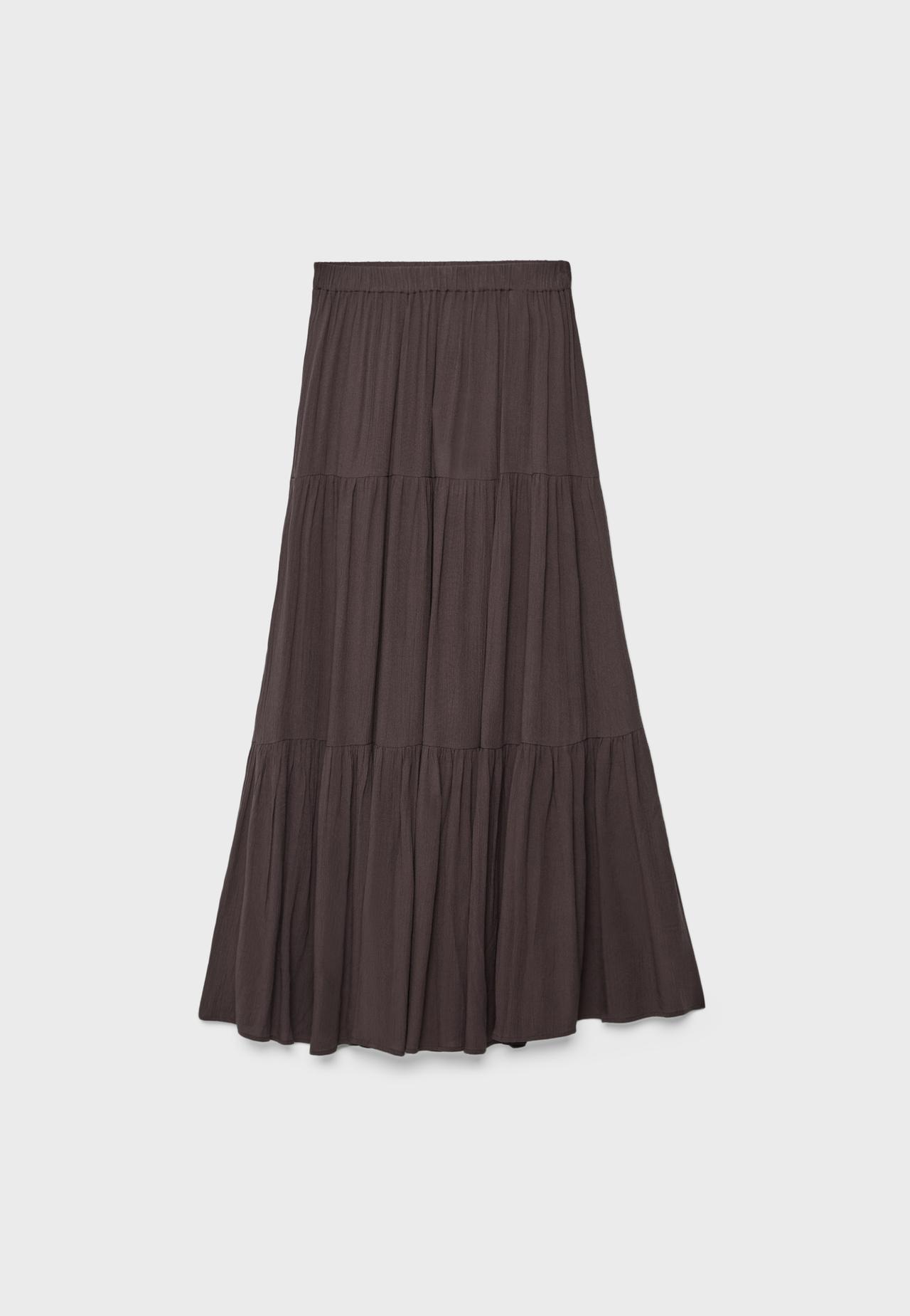 Boho midi skirt — Brown