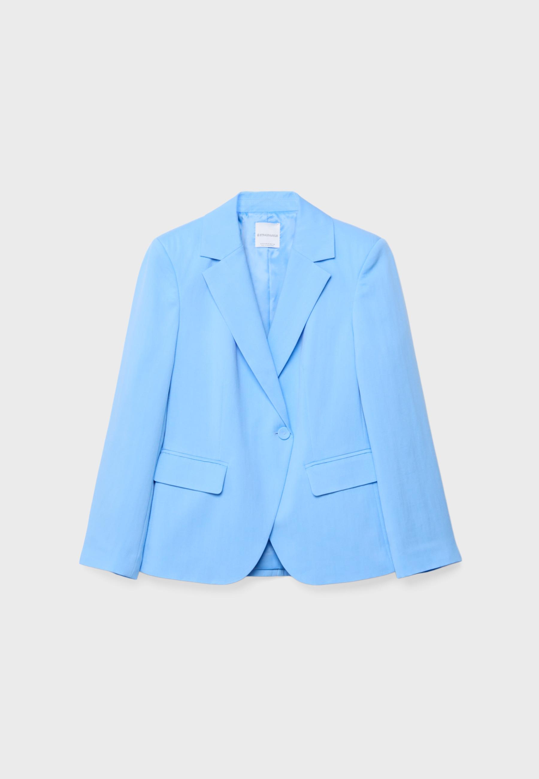 Asymmetric blazer — Royal blue