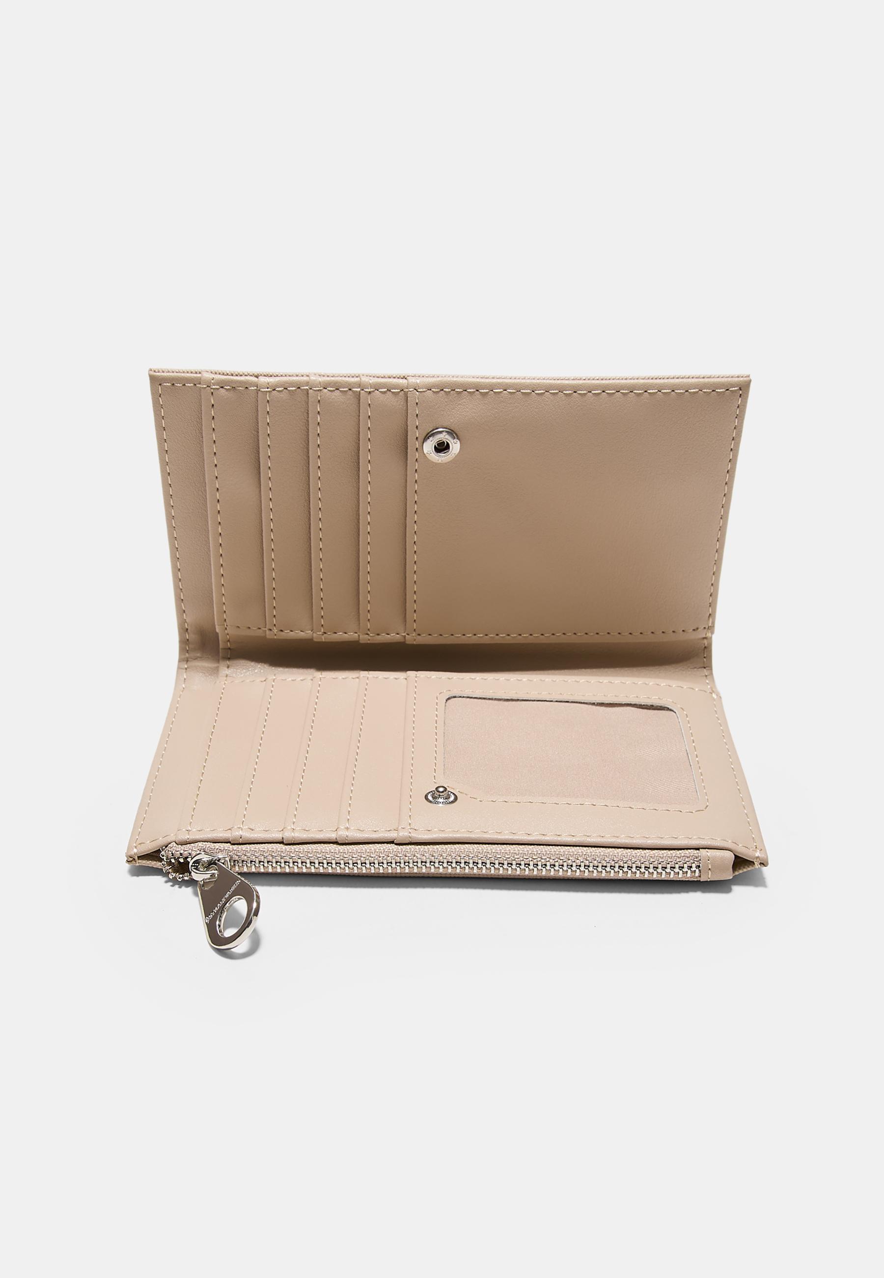 Basic zip-up purse — TRANSPARENT