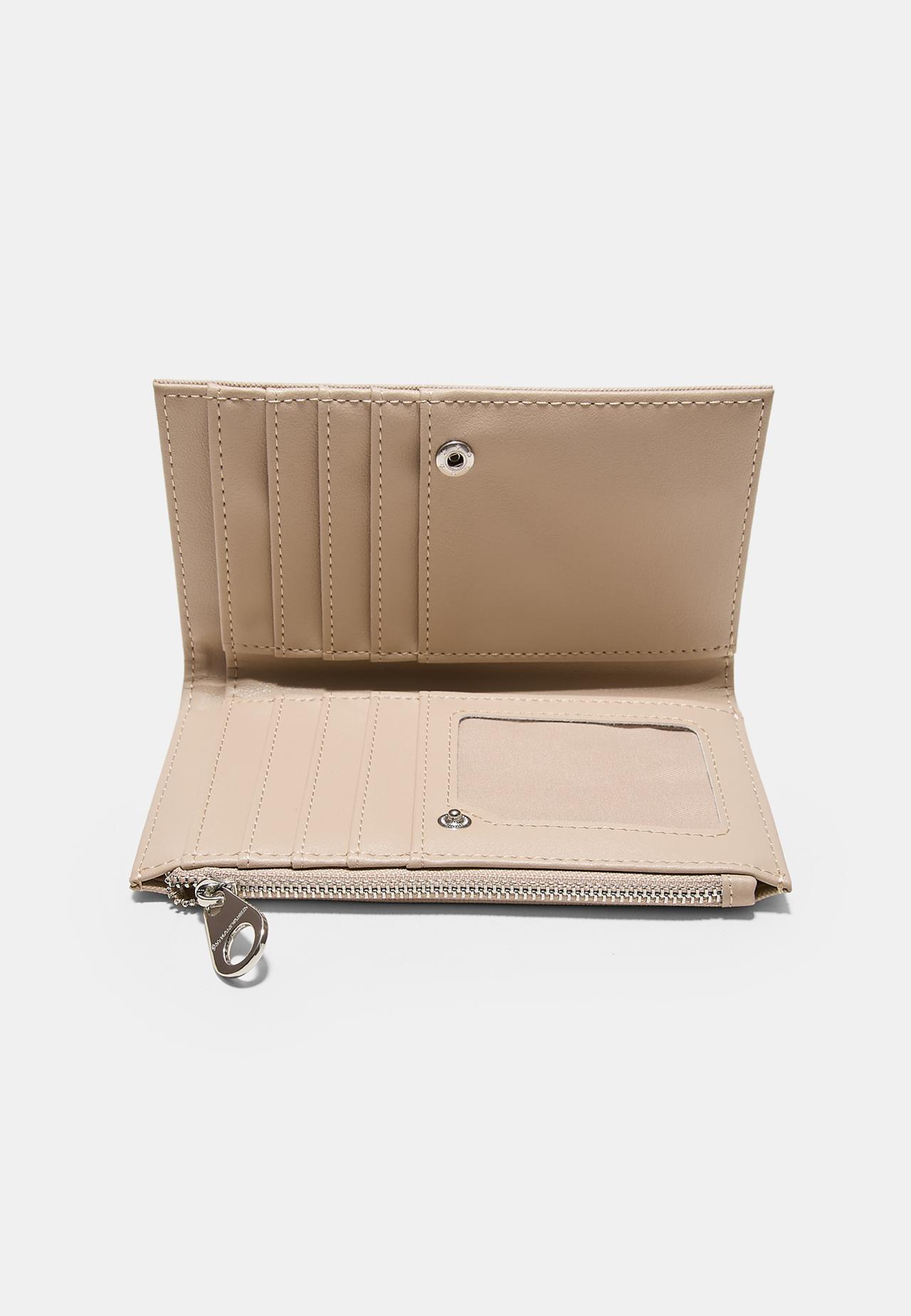 Basic zip-up purse — TRANSPARENT