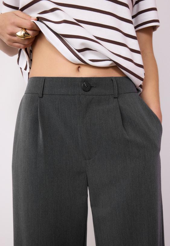 smart straight leg trousers