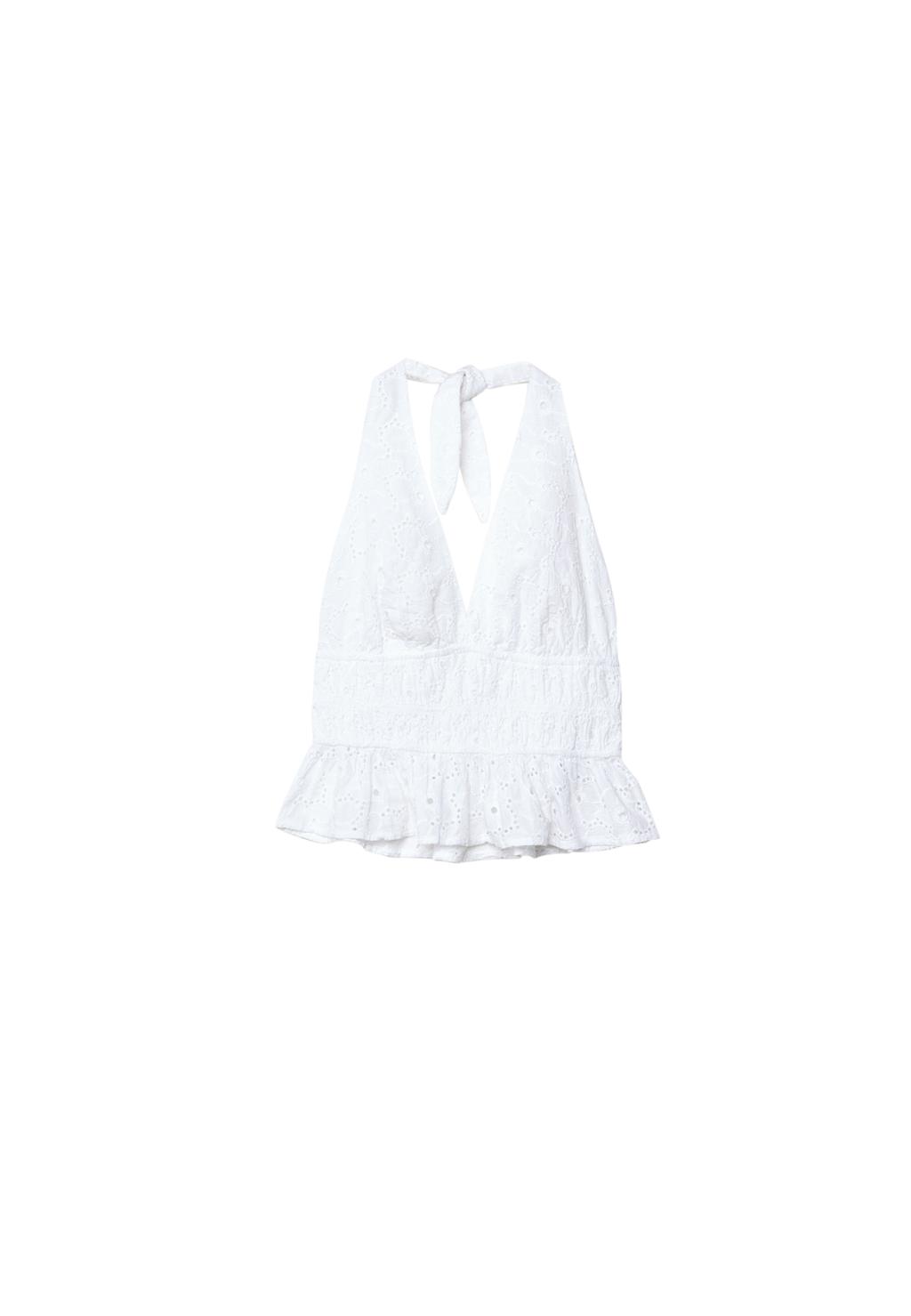 Top halter bordado