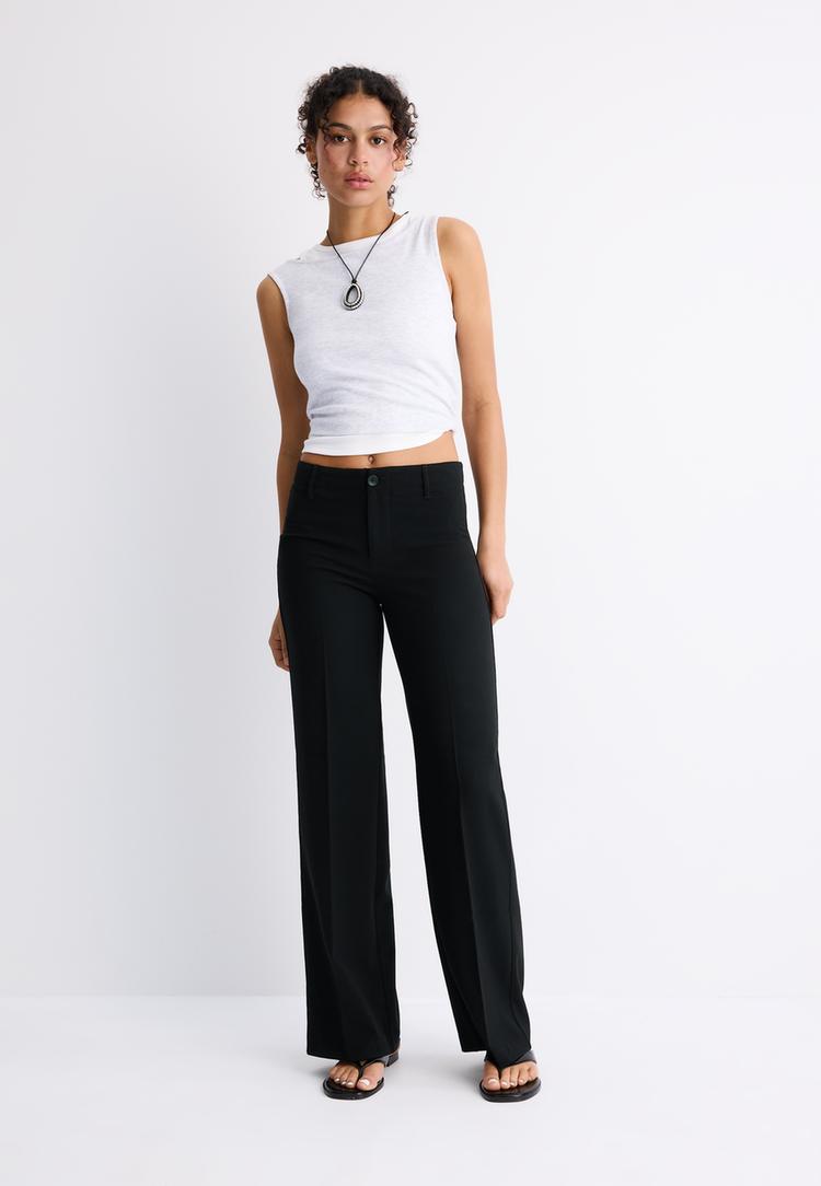 Stradivarius Suorat Slim-Puvunhousut 0-001 42