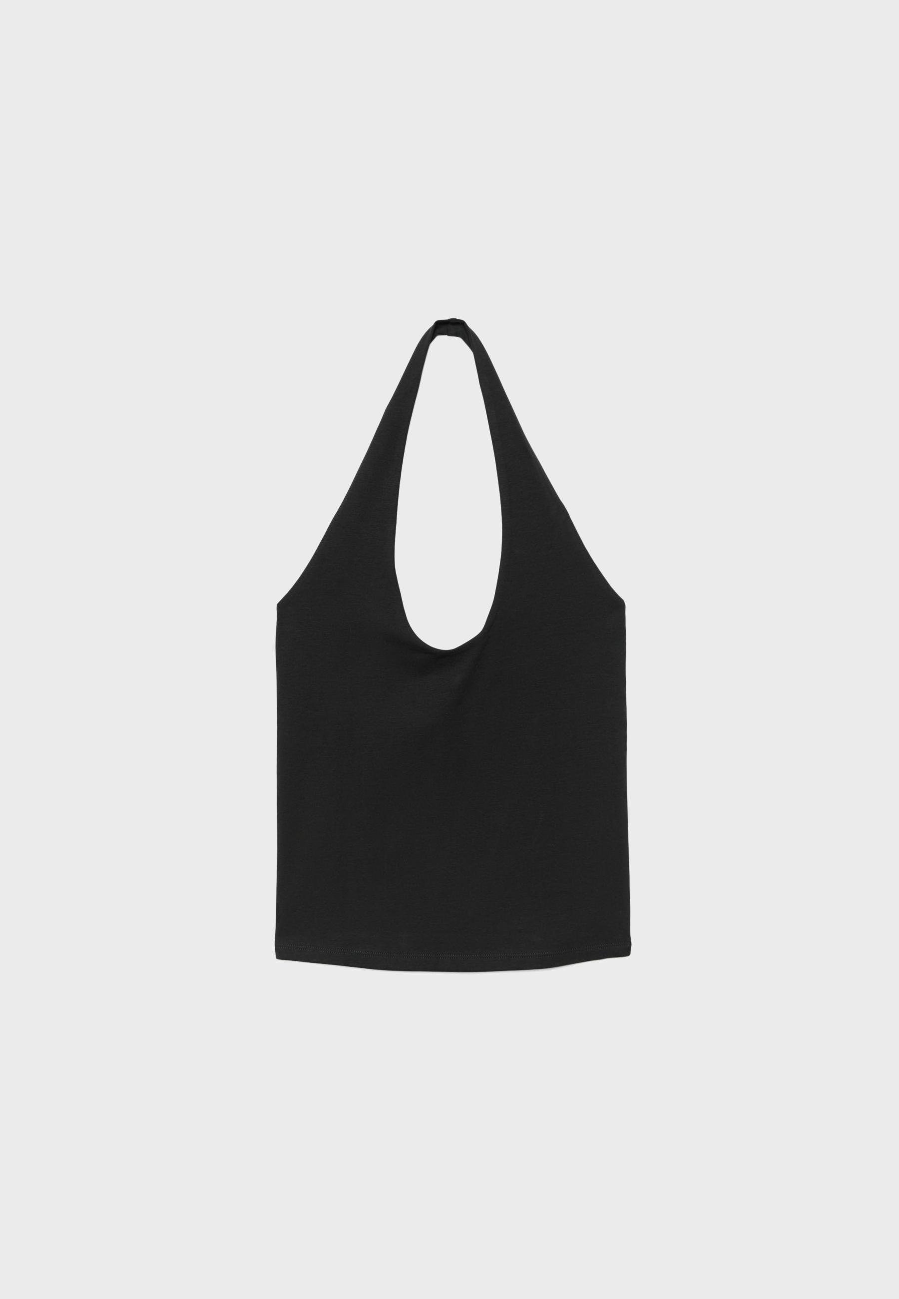 Basic halter top — Black