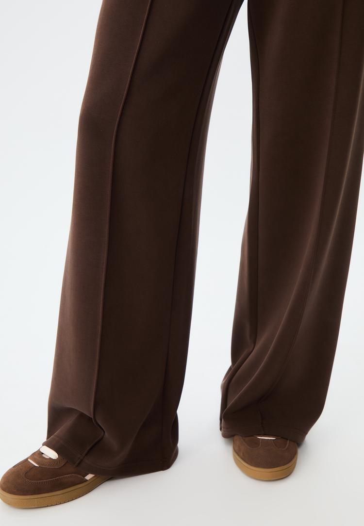 pantalon wide leg nervio tacto suave