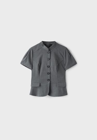 Fitted short sleeve shirt — Grey 7