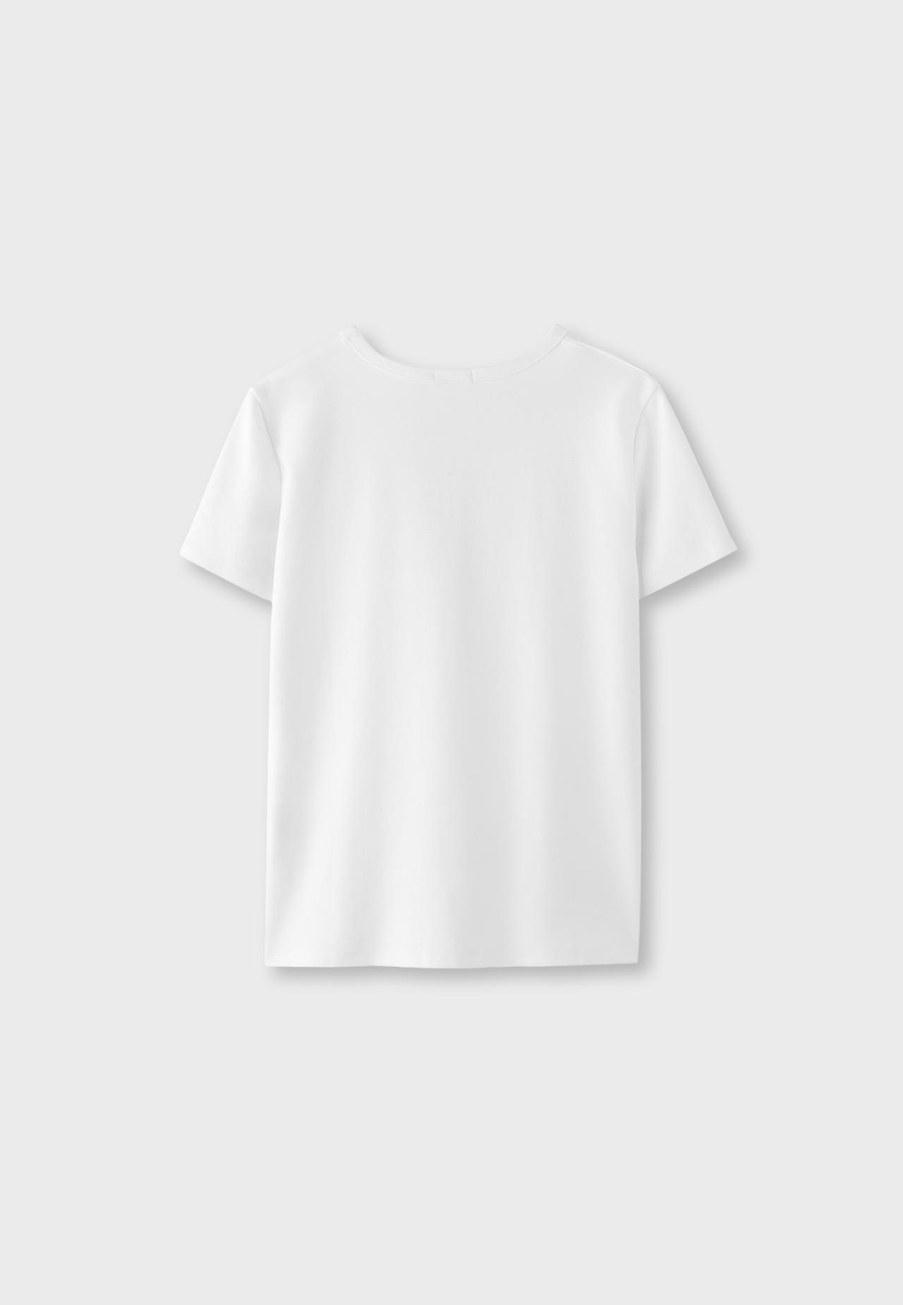 B02 Basic regular fit soft-touch T-shirt — White