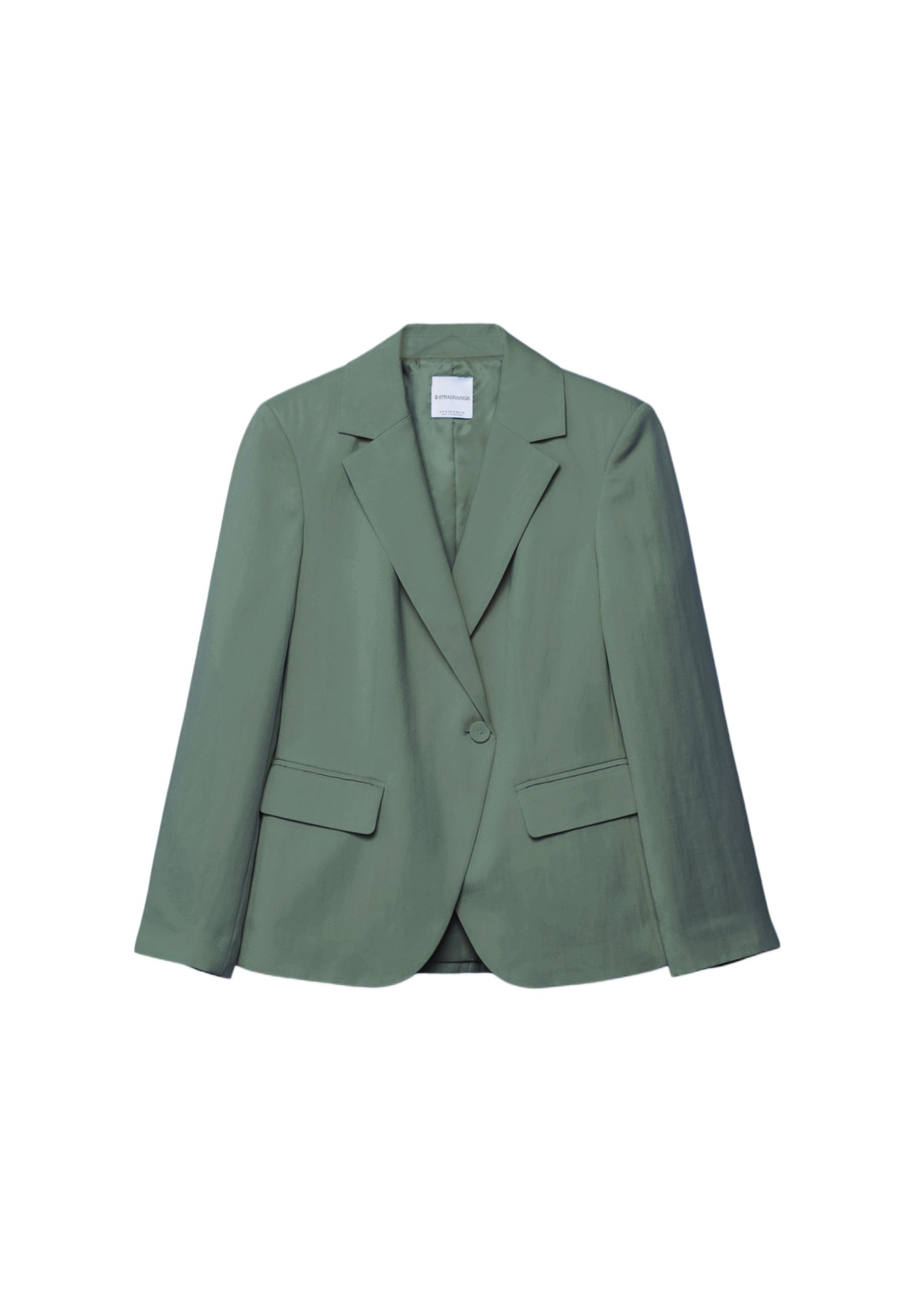 Asymmetric blazer — Khaki