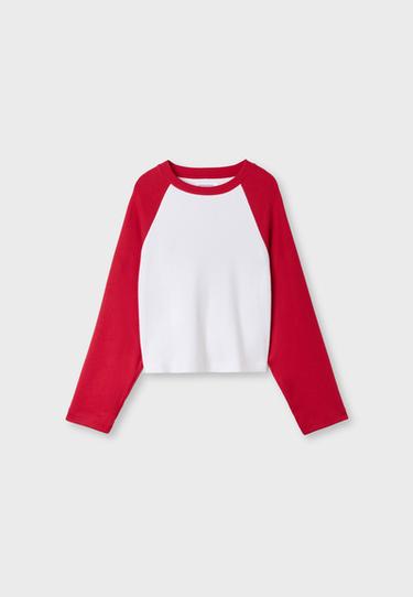 Raglan sleeve jumper — Red 7