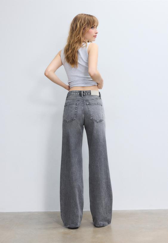Stradivarius D92 Straight Fit, Bő Szárú Farmernadrág 0-726 38