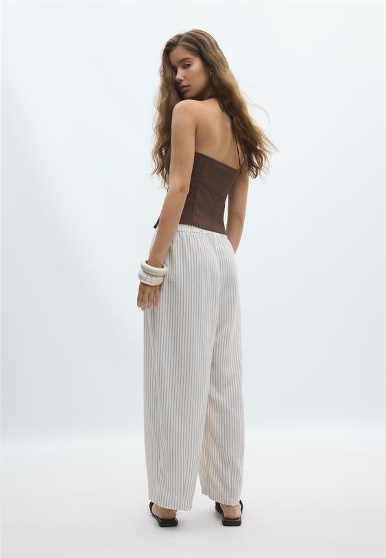 pantalon fluido barrel l01209641