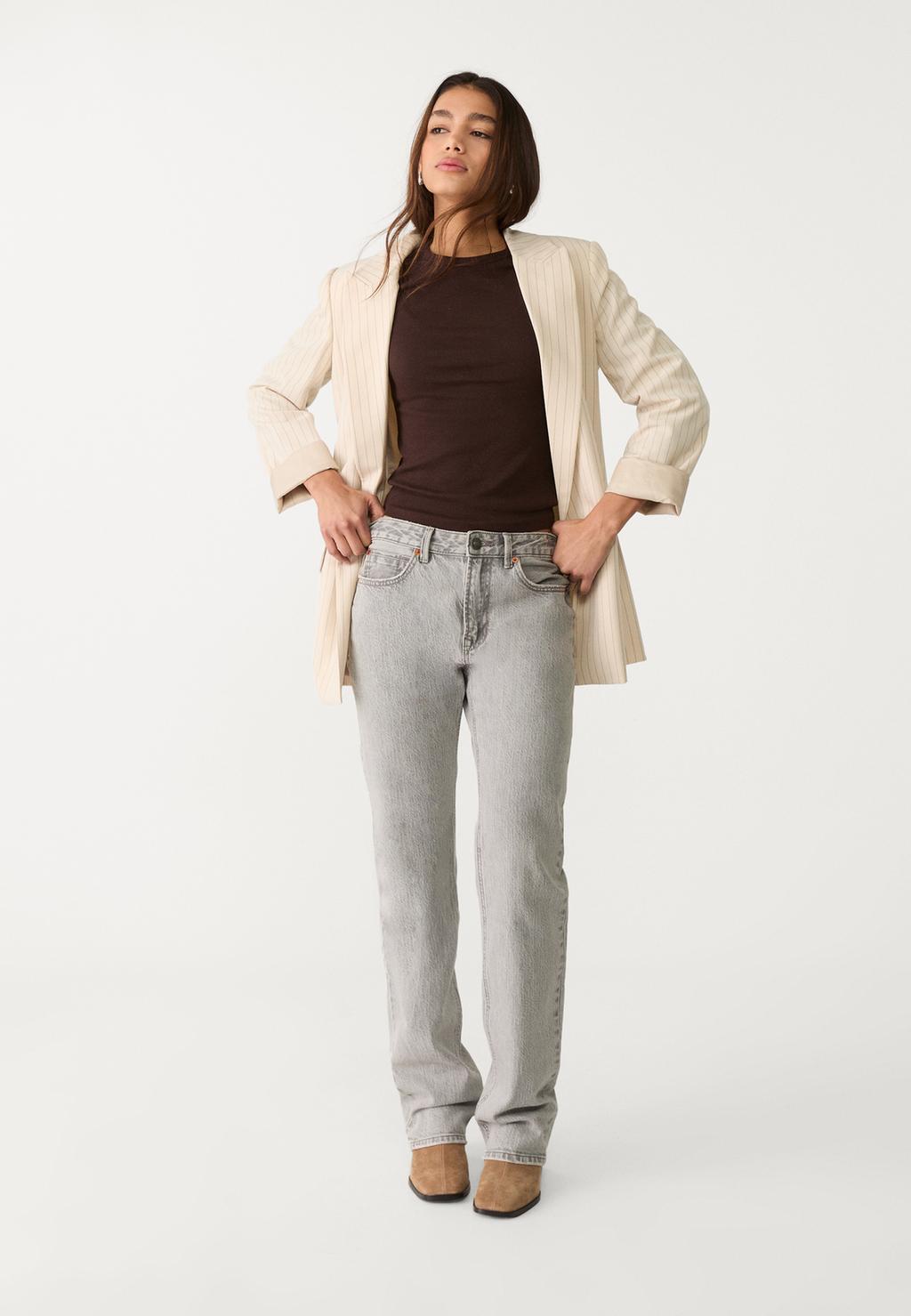 Veste ouverte fluide rayée