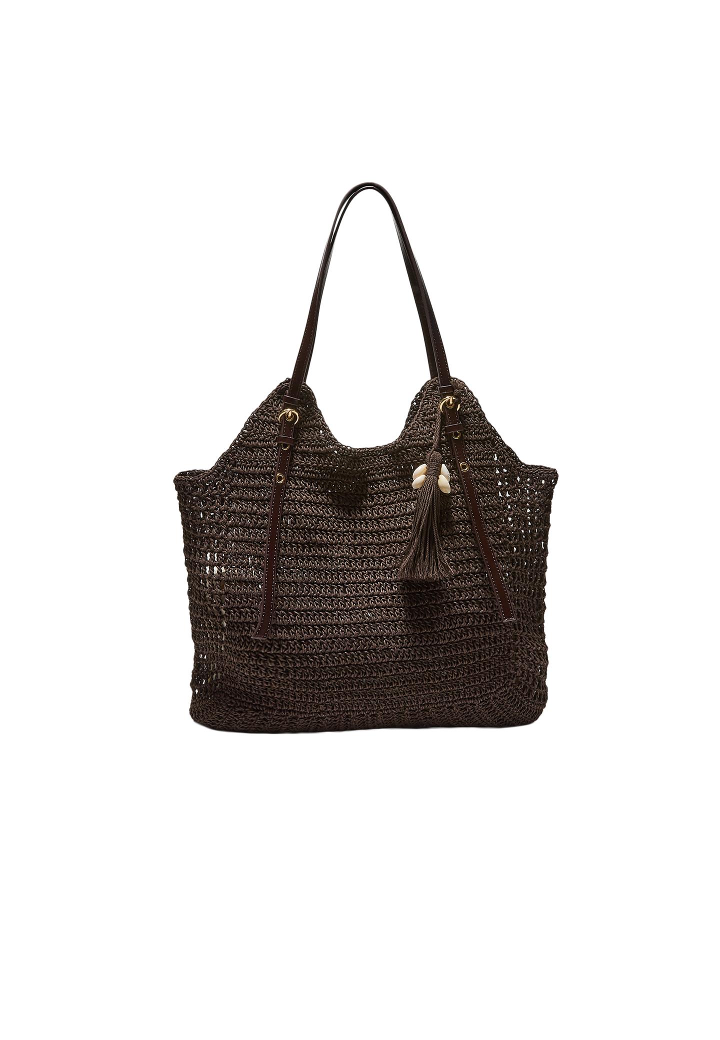 Kroşe omuz çantası - Görsel 7