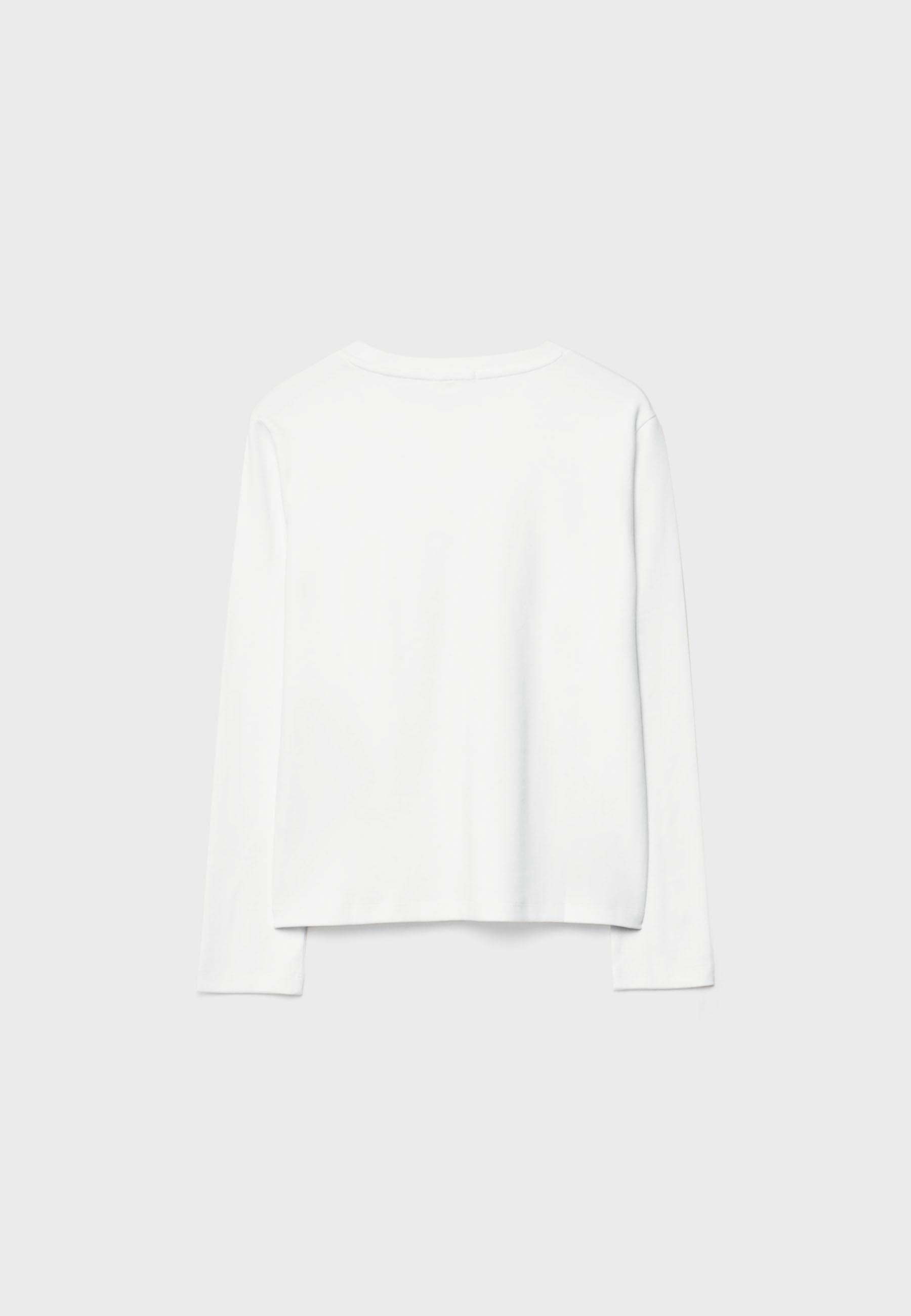 Basic regular fit cotton T-shirt — Ecru