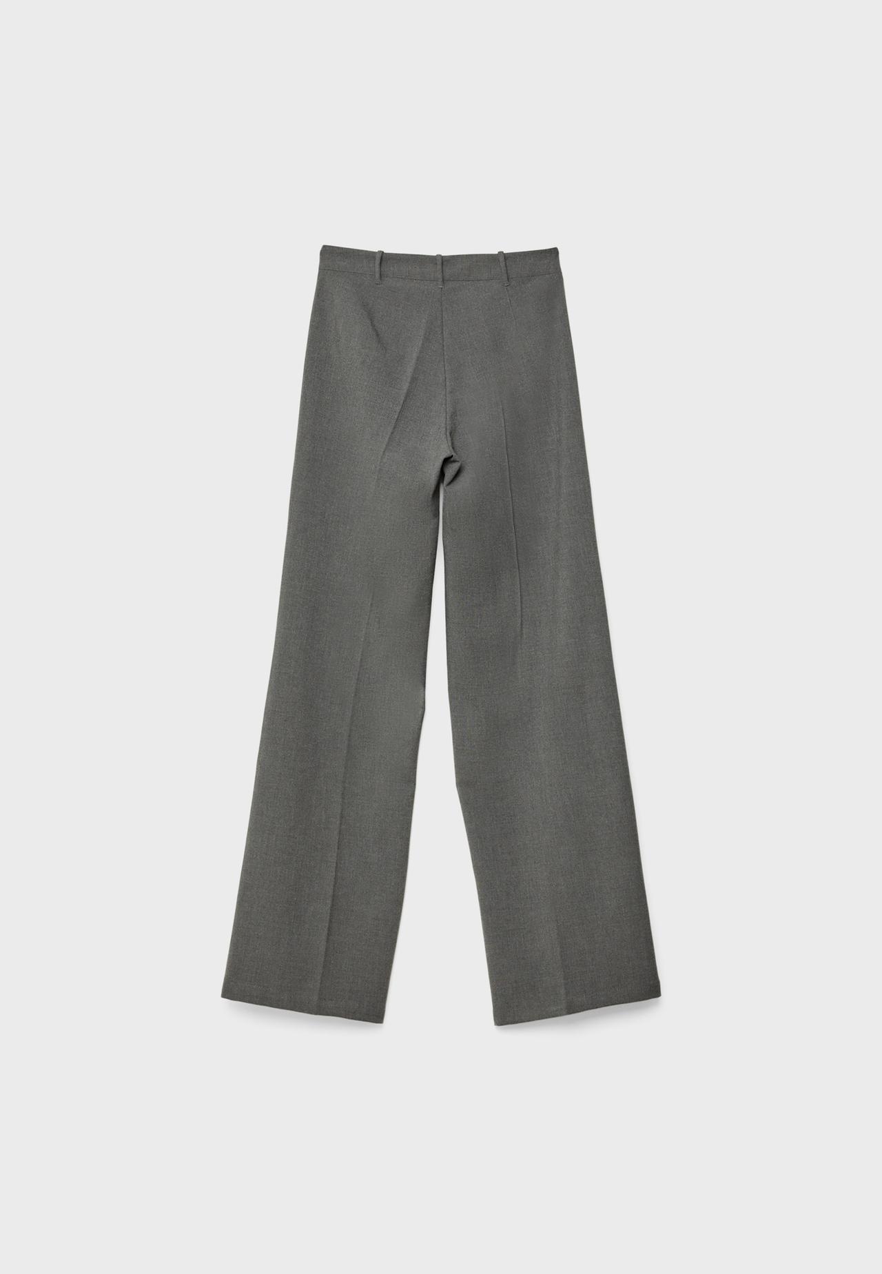 Wide-leg trousers — Dark grey