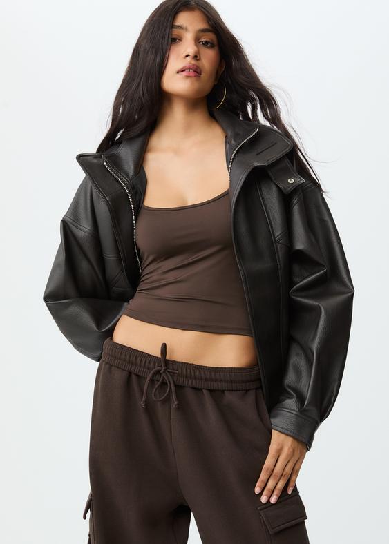 top con bretelline in poliammide